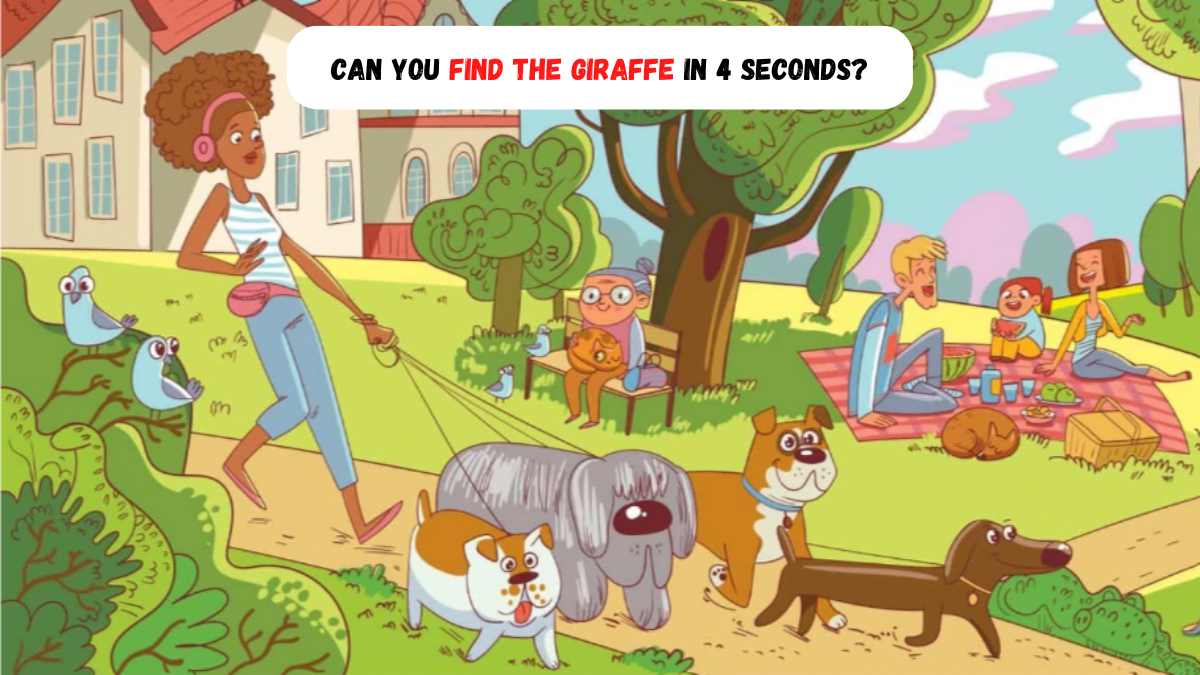 Brain Teaser Challenge: You Are A Proven Genius If You Can Find The Giraffe In 4 Seconds!