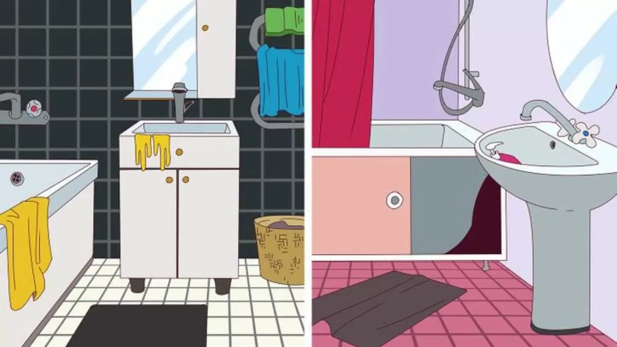 Can you spot the Alien hidden in the Bathroom