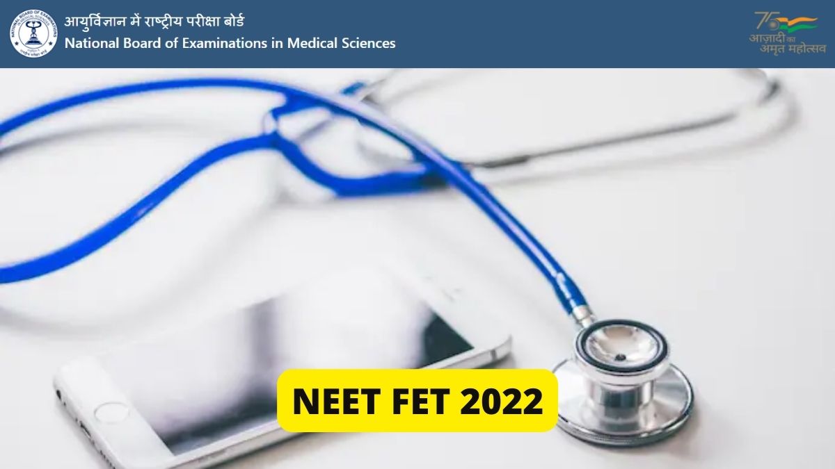NEET FET 2022 Application Edit Window Open