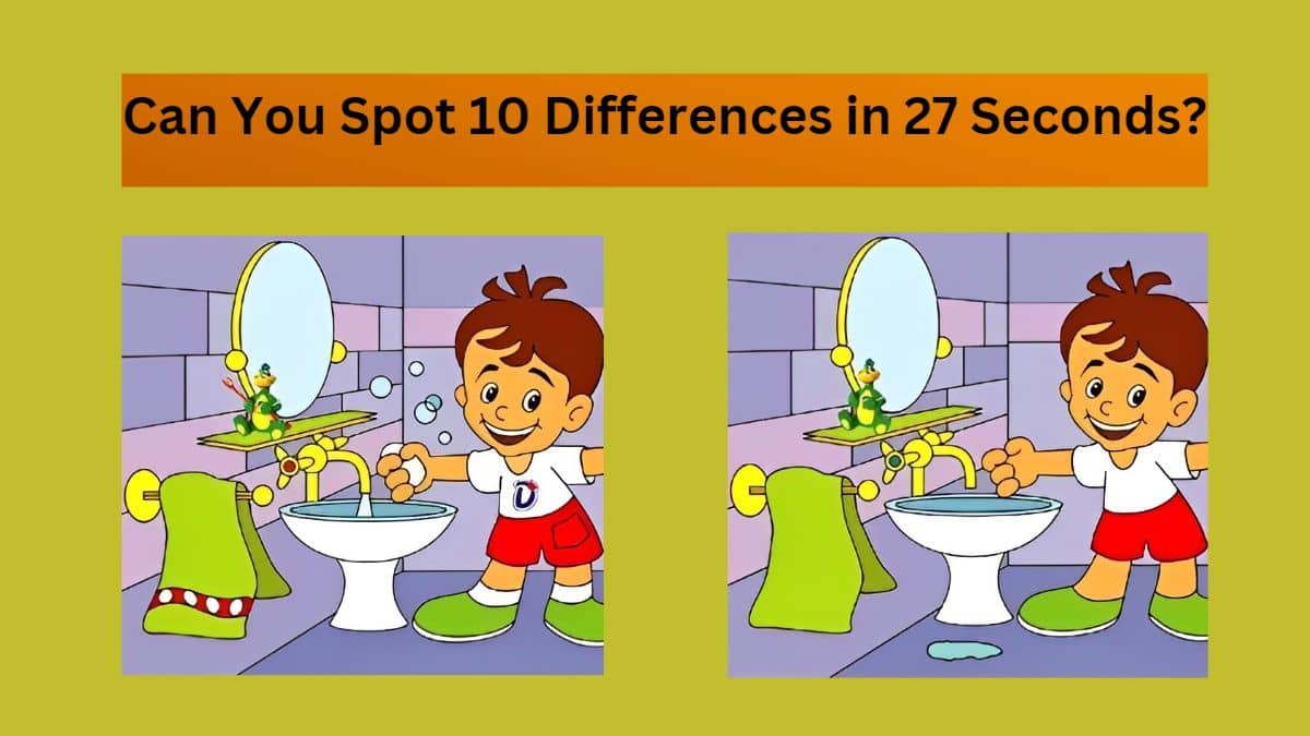 Can You Spot 10 Differences in 27 Seconds?