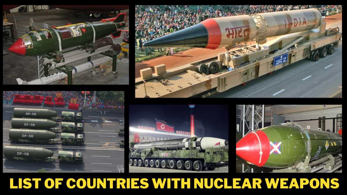 List of  Countries With Nuclear Weapons Worldwide