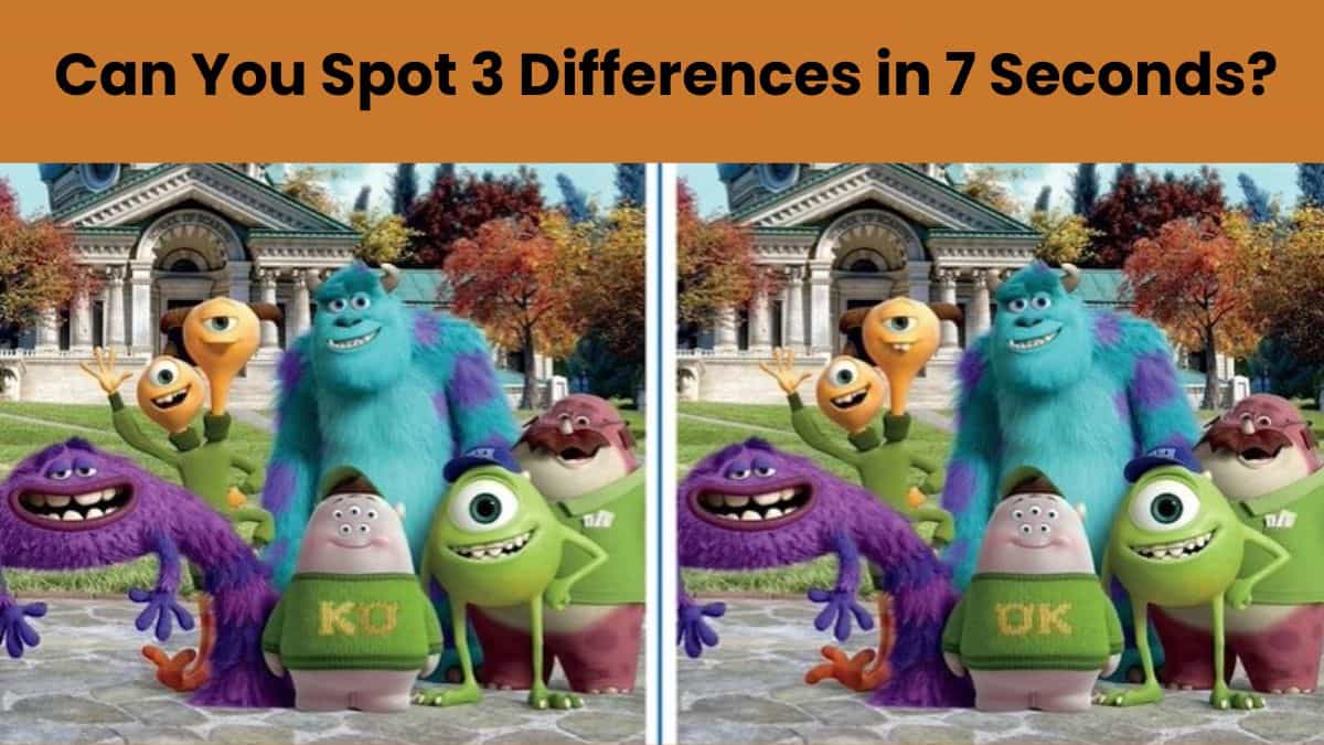 Spot 3 Differences in 7 Seconds