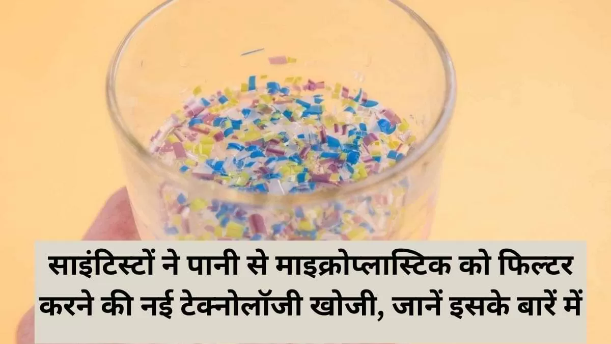 साइंटिस्टों ने पानी से माइक्रोप्लास्टिक को फिल्टर करने की नई टेक्नोलॉजी खोजी