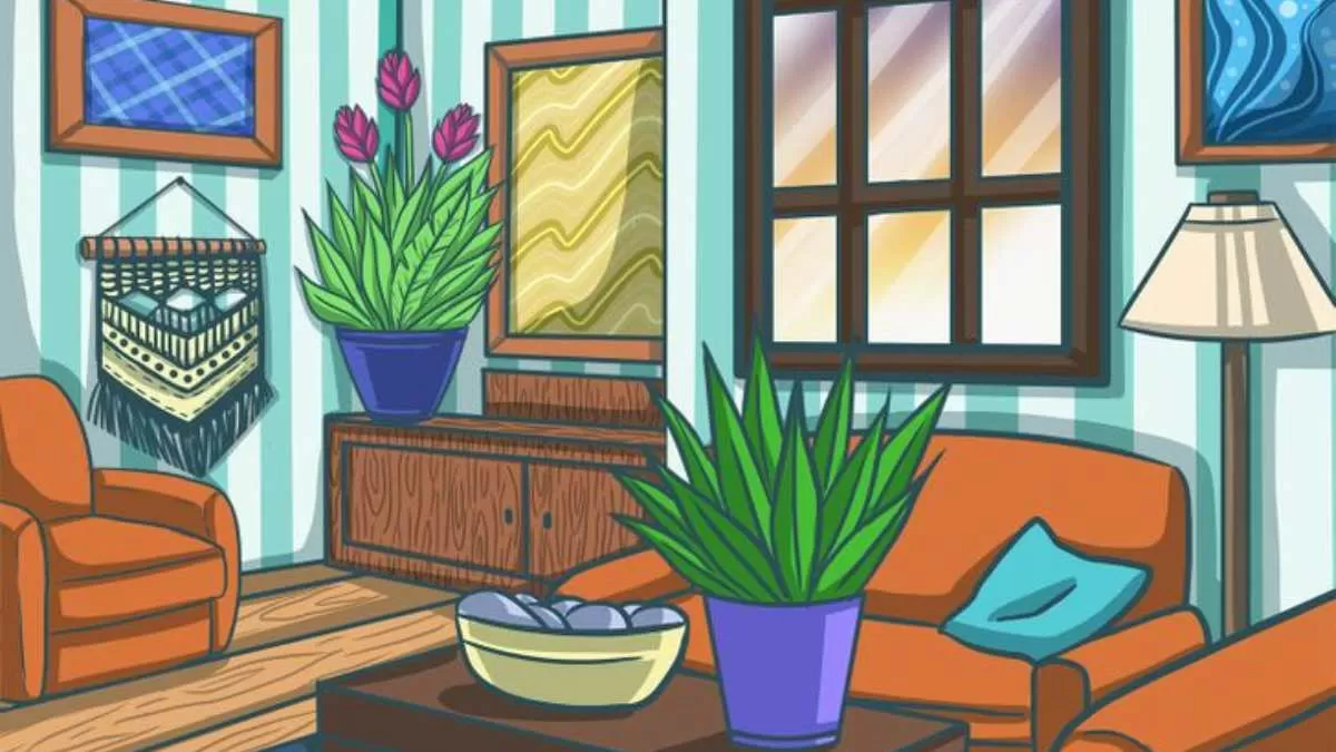 Brain Teaser IQ Test: Only Hawk-Eyed People Can Find The Hidden Feather In The Living Room In 6 Seconds. 