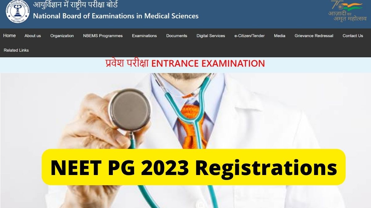 NEET PG 2023 Registrations