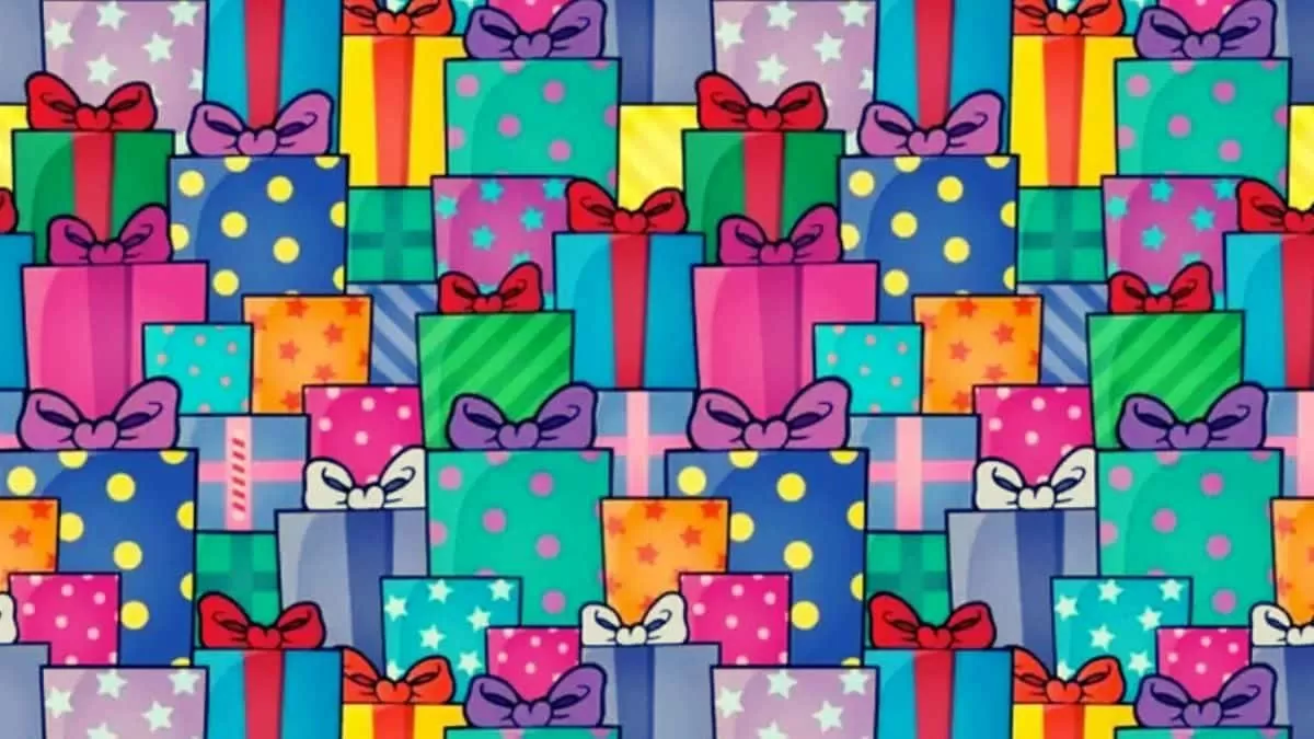 Optical Illusion: Can you find a candy among the gifts in 11 seconds?