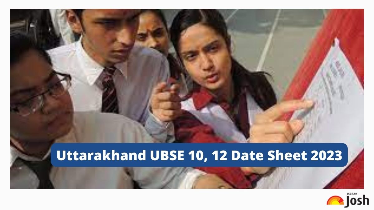 Uttarakhand UBSE 10, 12 Date Sheet 2023