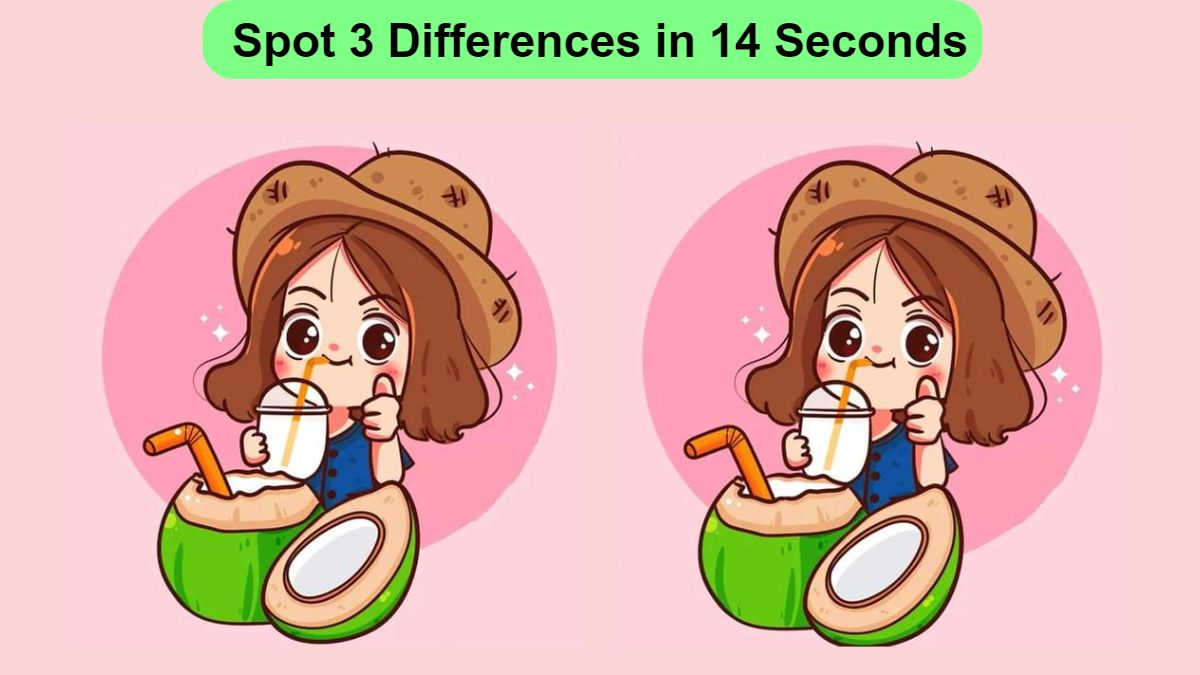 Do You Have Sharp Eyes Spot 3 Differences Between The Two Pictures In