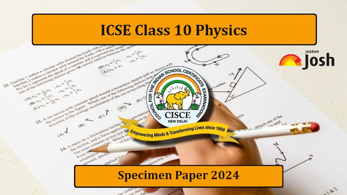 Download Physics Specimen Paper for Class 10 ICSE Board Exam