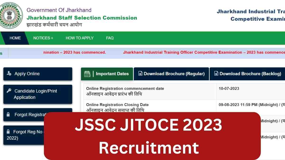  JSSC JITOCE 2023 Recruitment: 900 से अधिक पदों पर निकली भर्तियां, जानें पात्रता और आवेदन प्रक्रिया