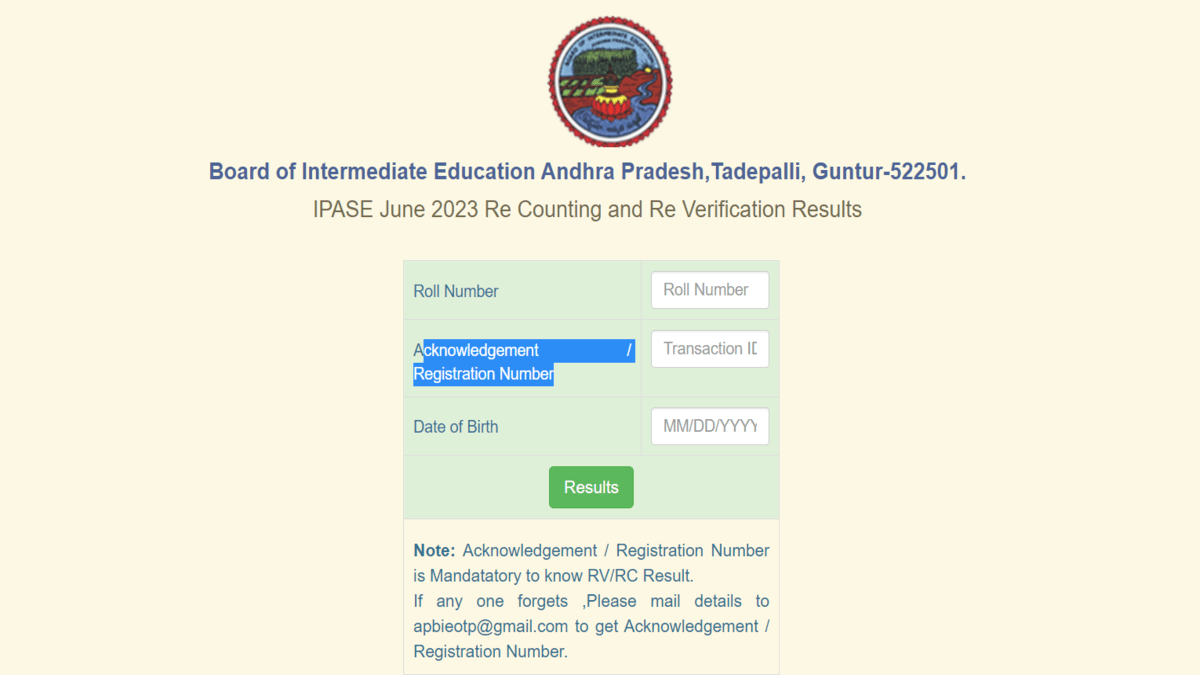 AP Inter supply reverification, recounting results 2023 declared