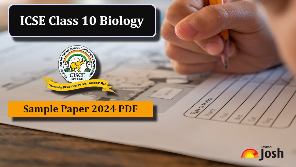 Download Biology Specimen Paper for Class 10 ICSE Board Exam