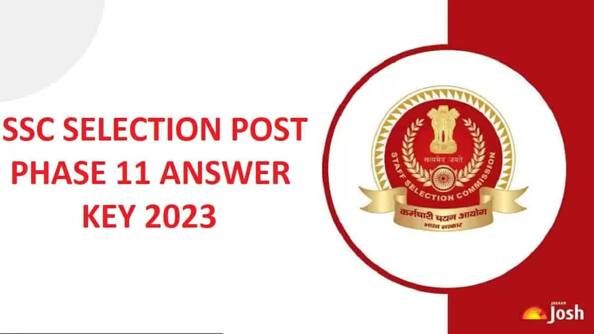 SSC Selection Post 11 Answer Key