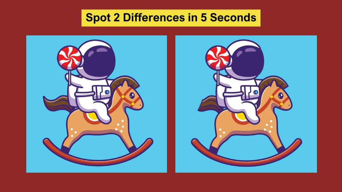 Spot the Difference Challenge to Test Your Vision: Spot 2 Differences in 5 Seconds! 