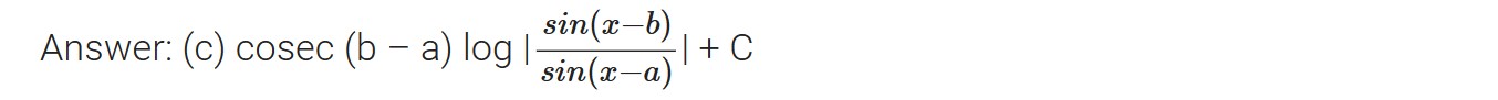Integrals question 9 answer