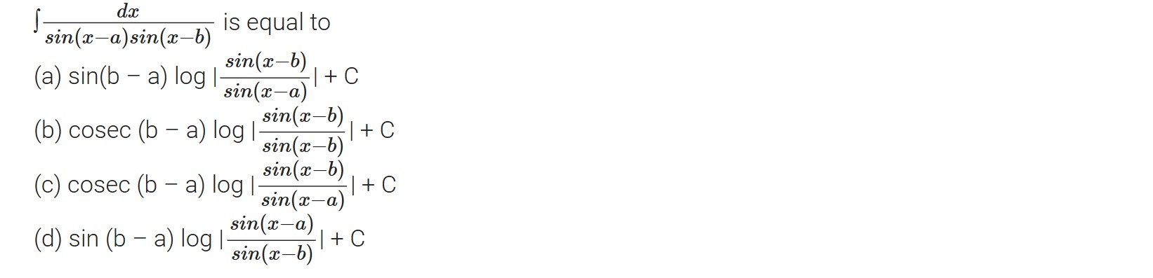 Integrals question 9