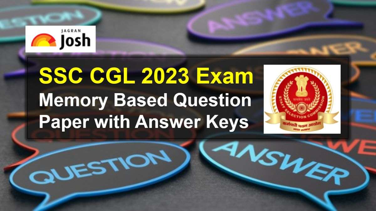 SSC CGL Exam Question Paper with Answer Keys 2023 PDF Download