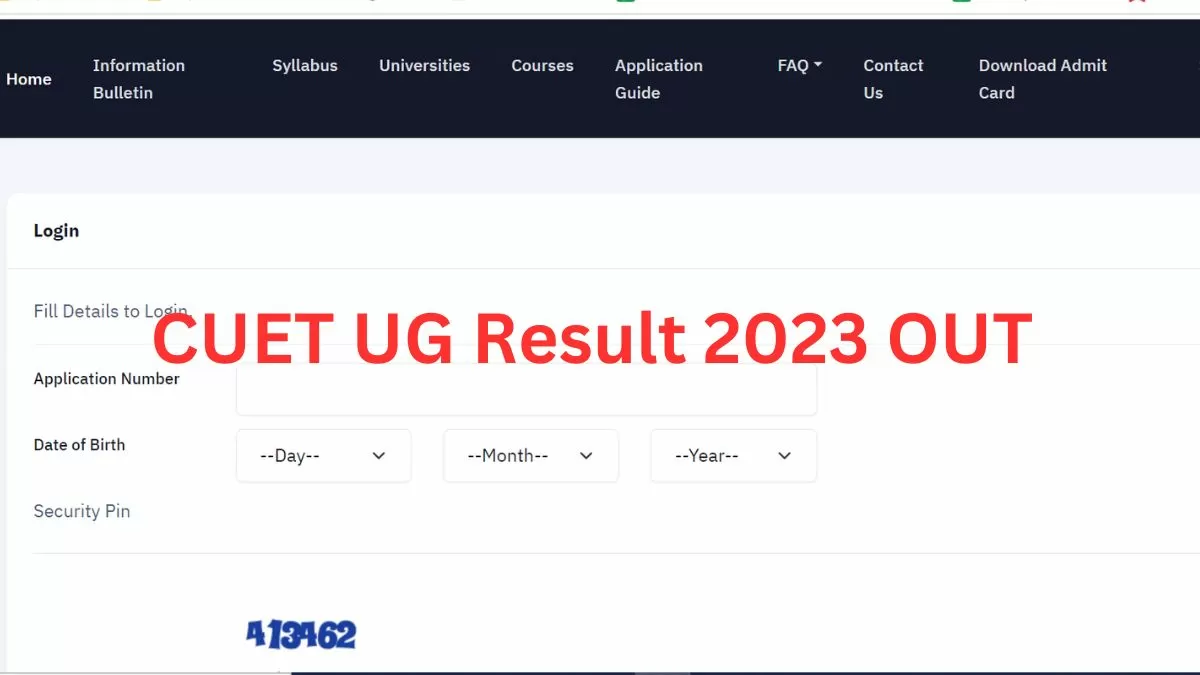 Check Results at cuet.samarth.ac.in