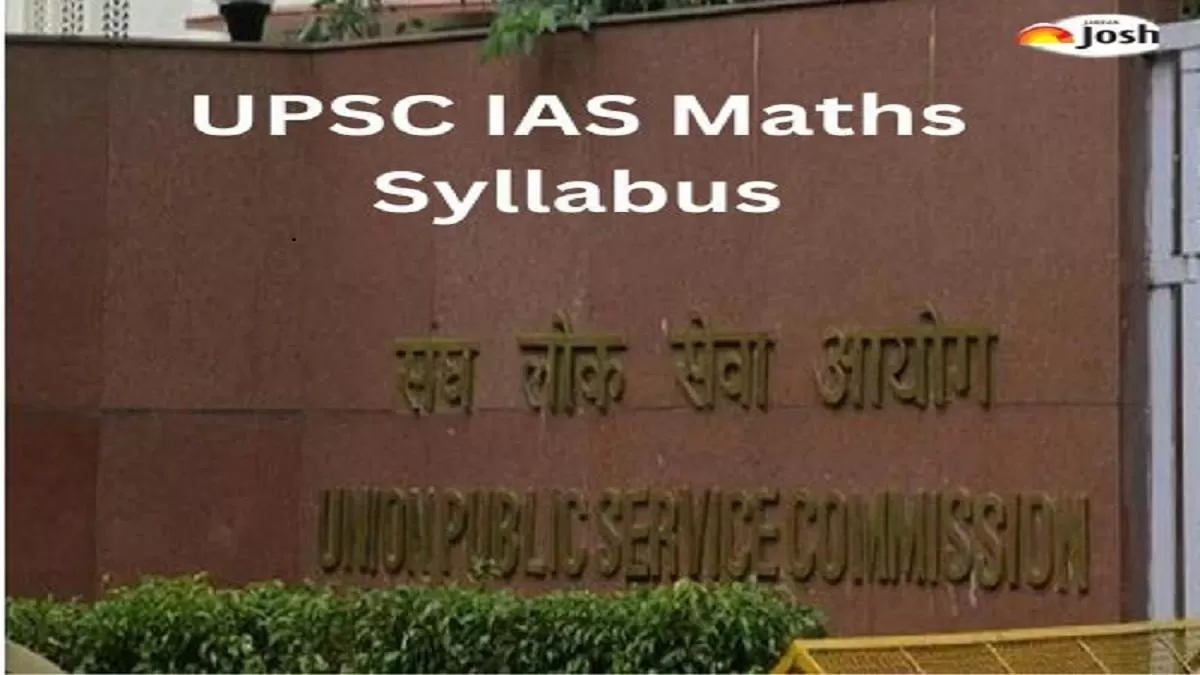 UPSC IAS Maths Syllabus
