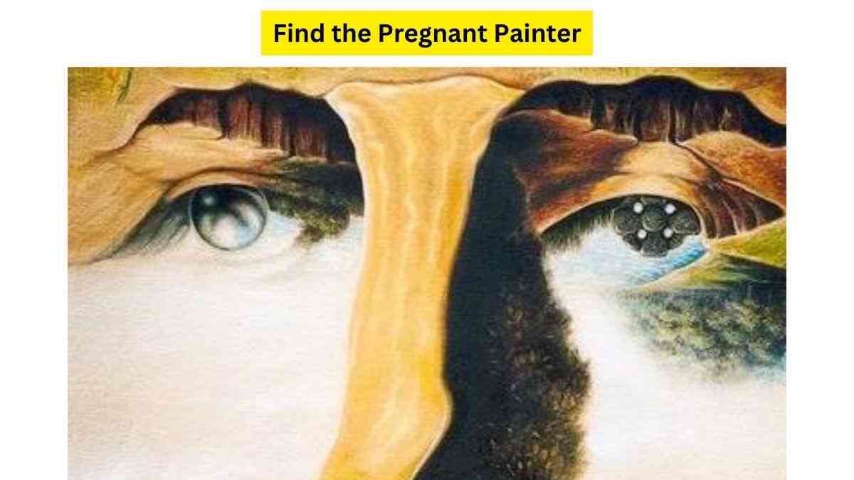  Only 2 Out Of 10 Can Find The Pregnant Painter Hidden In The Optical Illusion Within 31 Seconds. Clock is Ticking Faster!