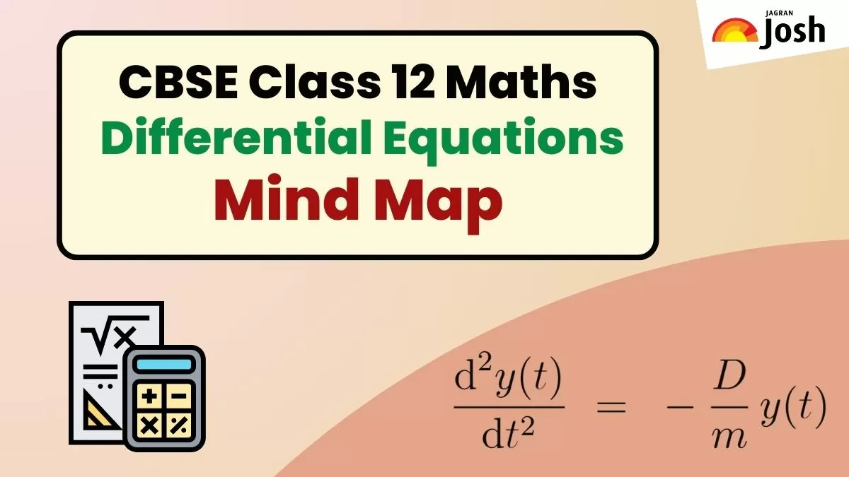 Download PDF for CBSE Class 12 Maths Chapter 9 Differential Equations Mind Map