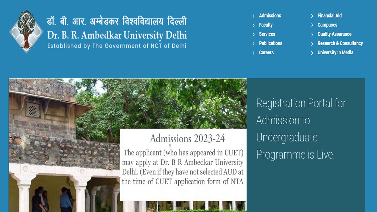 CUET UG Admission 2023: Ambedkar University Applications Commence, Get ...