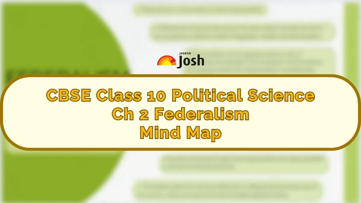 Download PDF for CBSE Class 10 Social Science Chapter 2 Federalism Mind Map