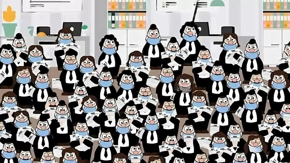 Find Maskless Man in 6 Seconds!