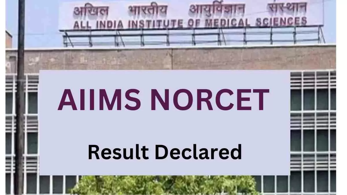 AIIMS NORCET Result 2023 OUT: aiimsexams.ac.in पर जारी हुआ AIIMS NORCET फाइनल का परिणाम ये रहा रिजल्ट लिंक   
