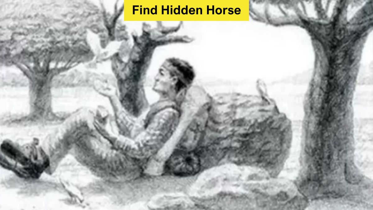 Optical Illusion to Test Your IQ: Find the Hidden Horse in 6 Seconds!