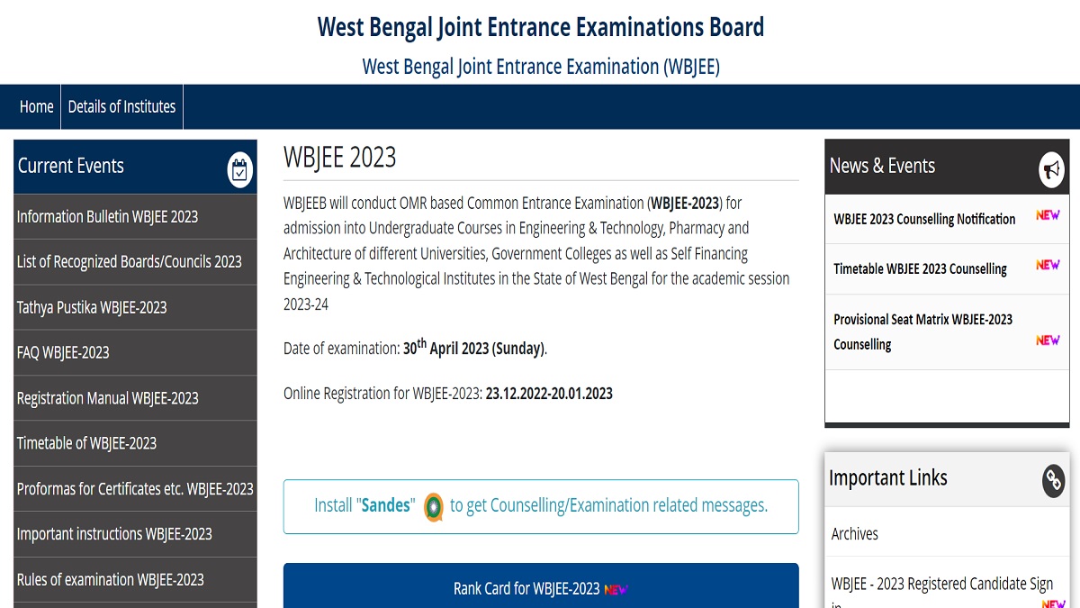 WBJEE Counselling 2023 Registrations Begin Today, Get Direct Link Here ...