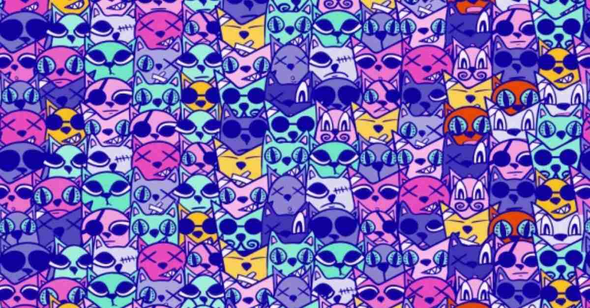 Optical Illusion: Can You Find the Dog in This Cat-Filled Image?