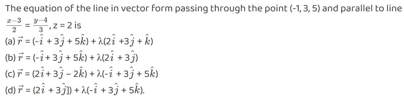 three dimensional geometry mcq 10