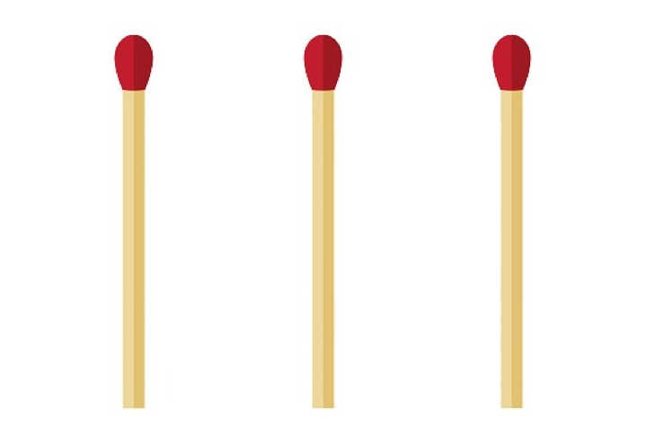 Brain Teaser for High-Level Thinkers: There are three matchsticks; can you  make it 4 without breaking them?