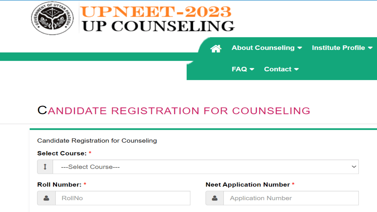 UP NEET counselling registration 2023 starts