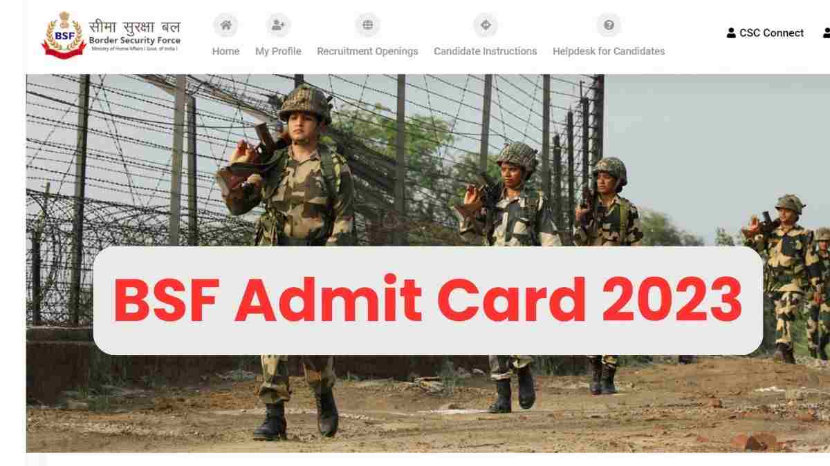  BSF Tradesman Admit Card 2023 Released: जारी हुए बीएसएफ ट्रेड्समैन परीक्षा के एडमिट कार्ड, ये रहा डायरेक्ट डाउनलोड लिंक 