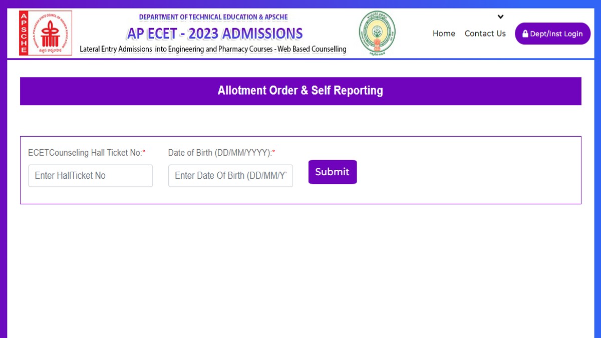 AP ECET 2023 Seat Allotment Released, Know How To Check Here ...