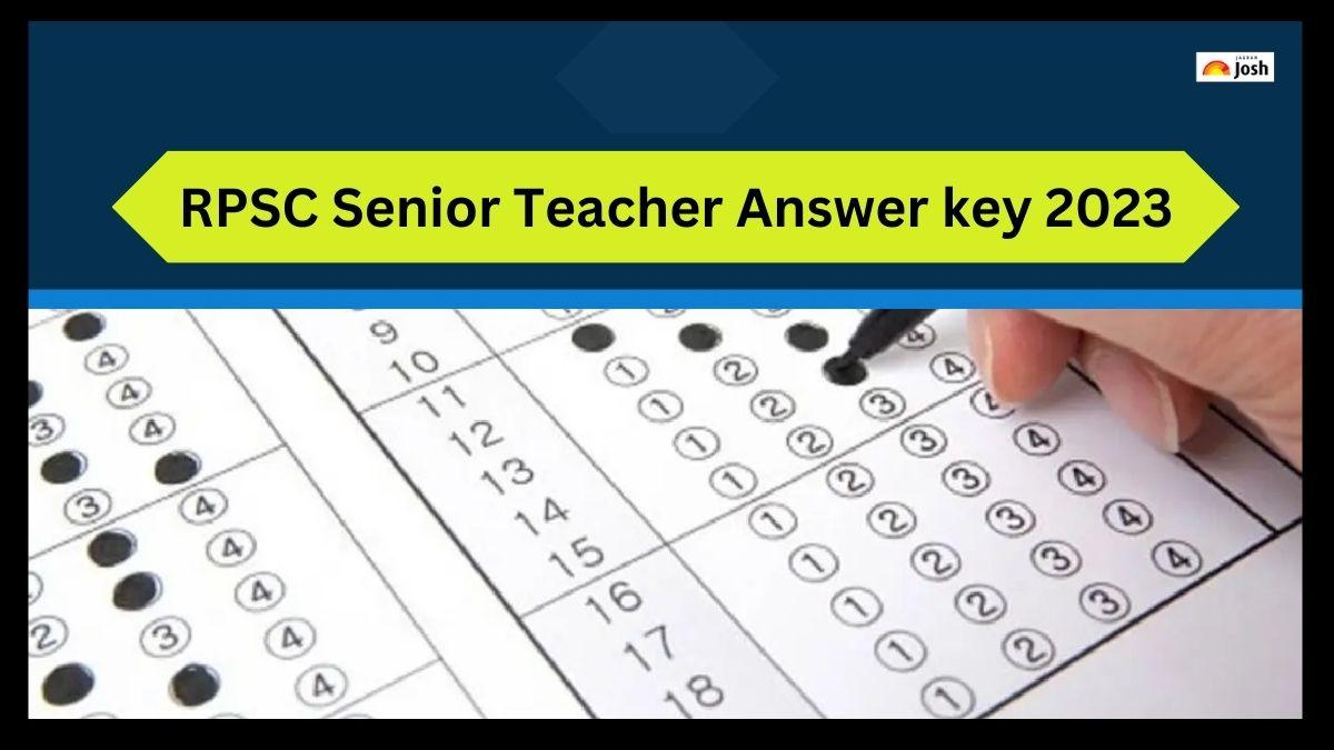 Rpsc 2nd Grade Answer Key 2023 सीनियर टीचर ग्रेड 2 री एग्जाम के लिए उत्तर कुंजी Rpscrajasthan 7538