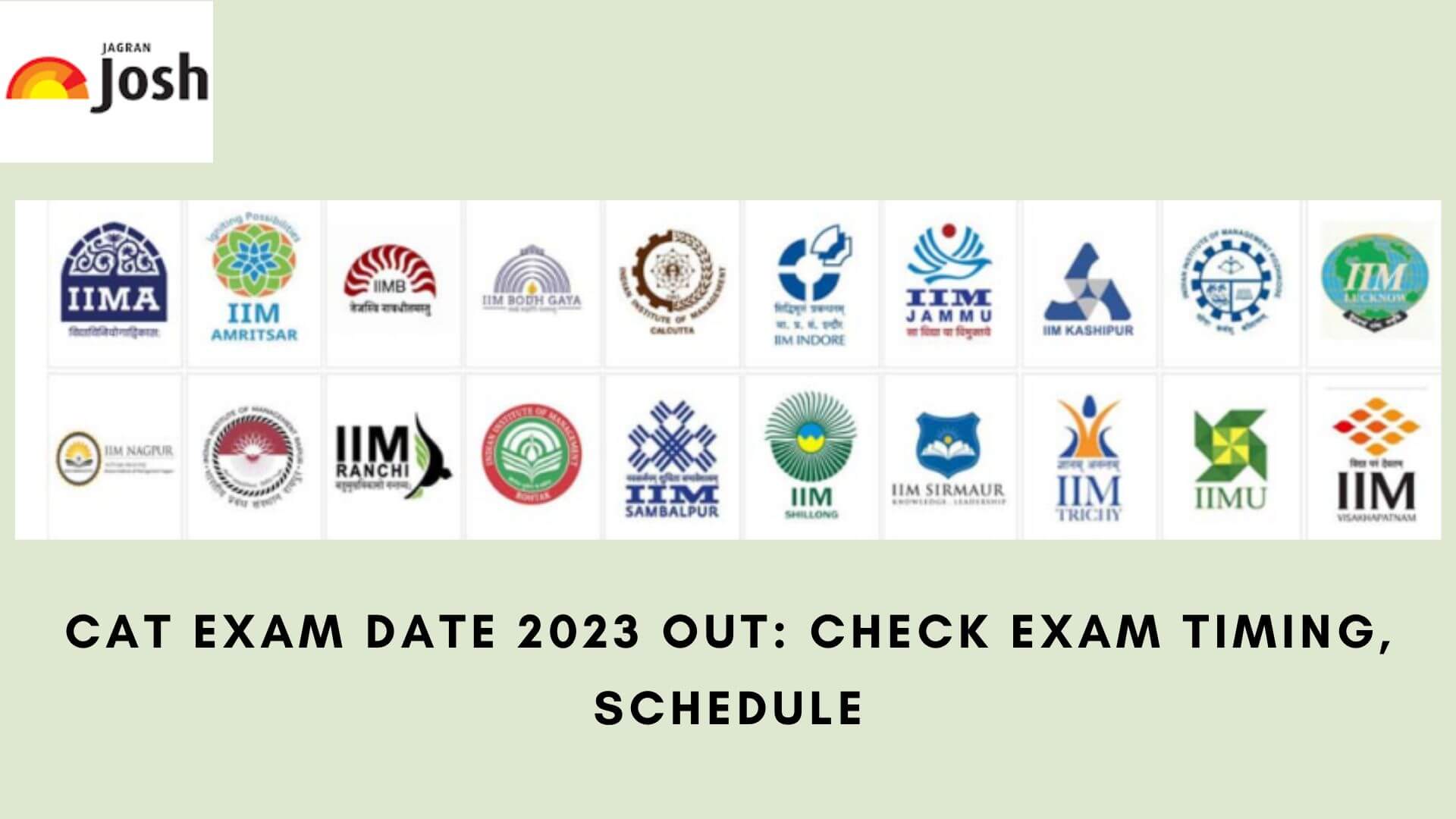 CAT Exam Date 2023 Exam Timing, Schedule, Sessions