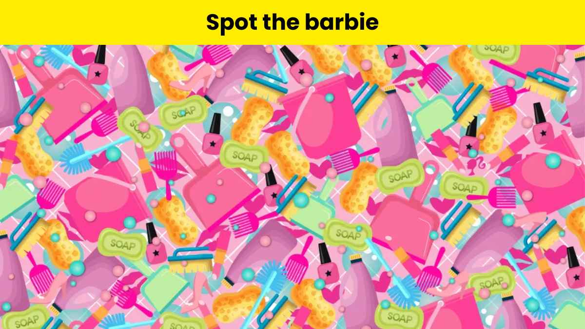 Only someone with the greatest observation skills can spot the Barbie hidden in the picture within 7 seconds!