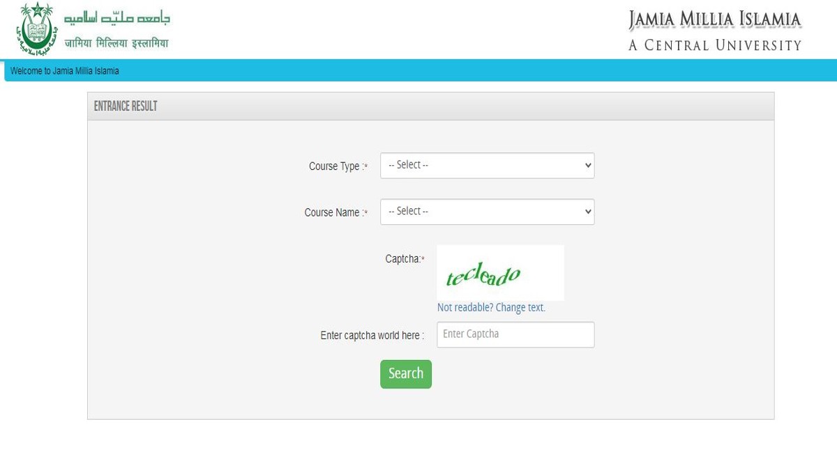 JMI Entrance Result 2023