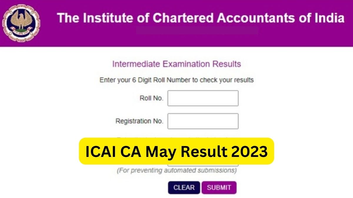 ICAI Inter, Final Result 2023 Declared at icai.nic.in, get download