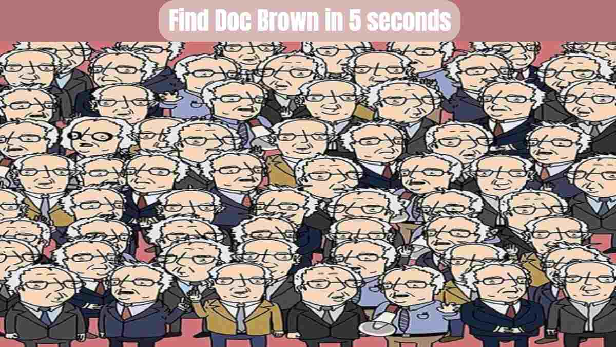 Optical Illusion: Can you Outsmart Doc Brown by Finding Him in 5 seconds?