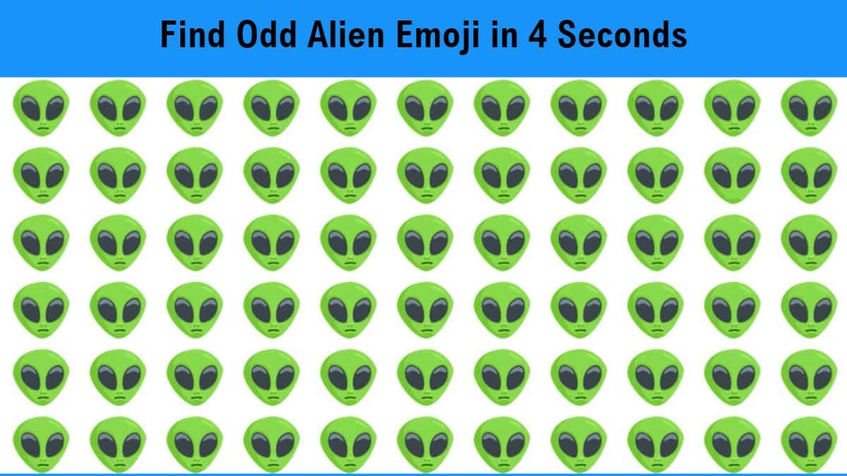 Seek and Find: Only Eagle-eyed People Can Spot the Odd Alien Emoji in 4 Seconds! - Vimarsana News