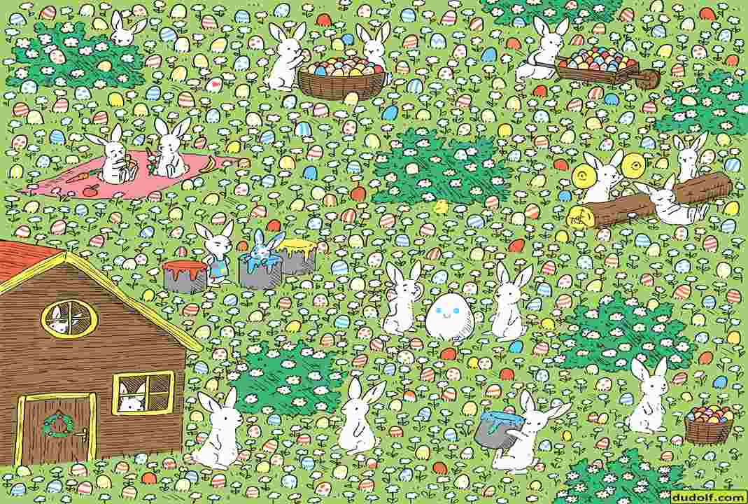 find the egg picture puzzle