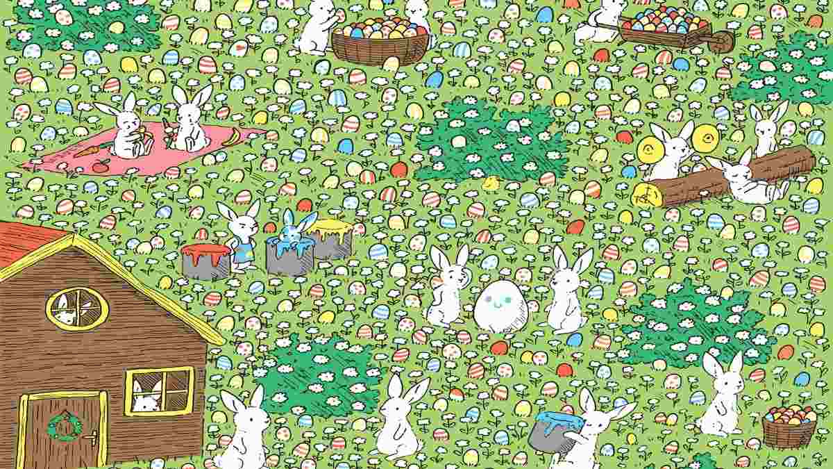 Only 1% Sharp Eyed Can Find A White Egg In The Picture Puzzle In 10 ...