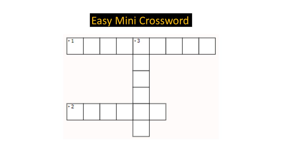 Mini Crossword with Answers: July 7, 2023 