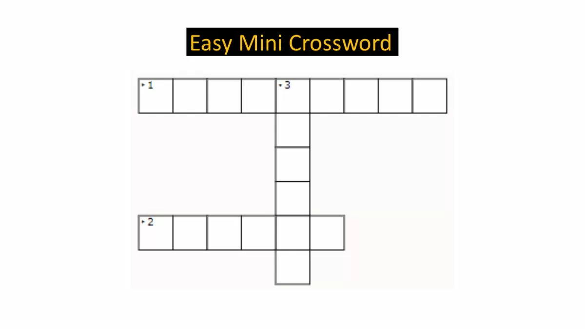 Mini Crossword with Answers