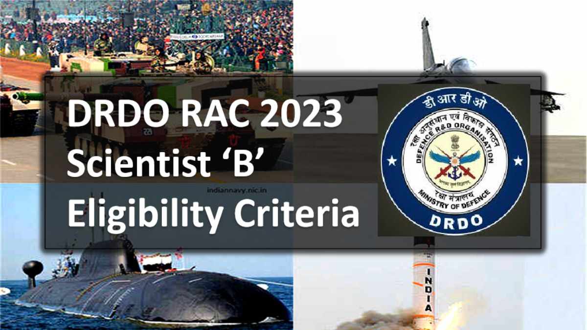 DRDO RAC Scientist B Recruitment Eligibility Criteria 2023 Check Age