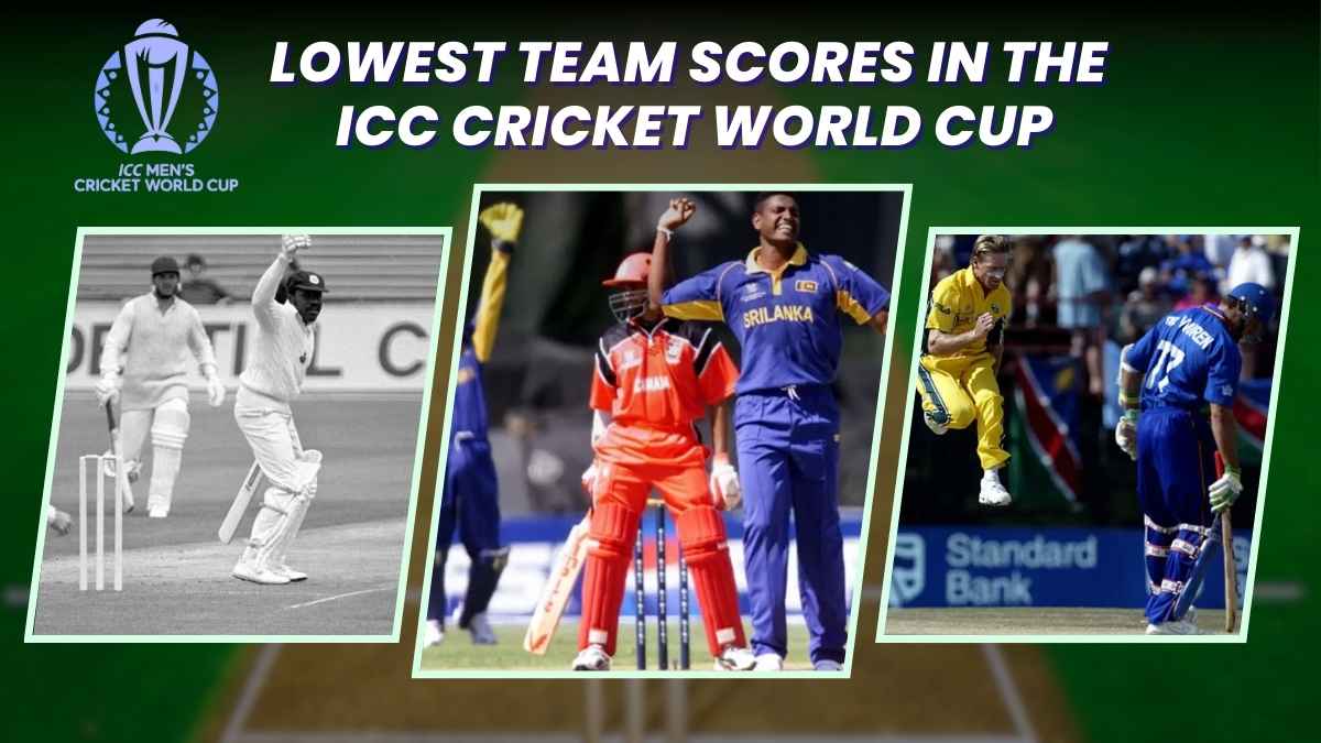 Lowest Team Scores In ICC Cricket World Cup 1 Canada 36 2 Canada 